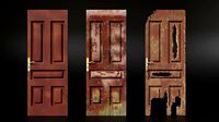 wooden doors set