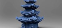 Zen Monk Tower Stylized