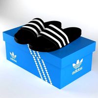 Adidas claquette model 3d