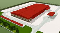 Warehouse with wide span