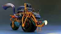 Fancy motorcycle