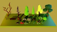 Low poly Forest Pack