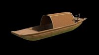 chinese black-awning boat