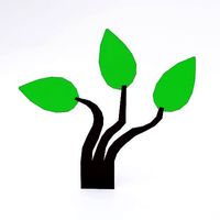 Toon tree 3d model