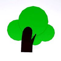 Toon tree 3d model