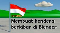 Bendera Merah Putih berkibar