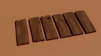 Low poly Wood plank
