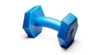 Stylized Dumbbell  Plastic Blue Subdivision Ready for Film