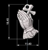 Praying Hands pendent | 3D