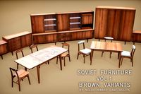 Soviet Furniture Collection vol.1 - Brown Variants
