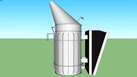 VIVO Stainless Steel Bee Hive Smoker with Heat Shield - BEE-V001