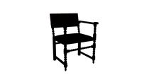 Bobbin Side Chair in Oak 19th Century