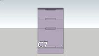 ตู้เคาน์เตอร์ลิ้นชัก 3 ชั้น Roc Pla lilac