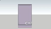 ตู้เคาน์เตอร์บานเดี่ยวRoc Pla-Curve D35cm lilac