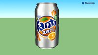 Fanta Zero Orange can