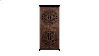 Rhapsody Carved Smoky Armoire