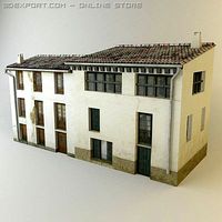 Antique Old Building Nc2 3D Model