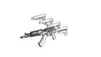 【TARKOV】AK-74M CAA AKTS AK74 buffer tube/AR STOCK PART 1