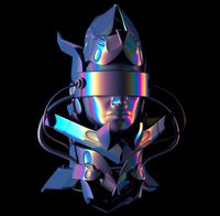 Cool Iridescent Robo-Head