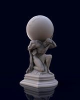 Hercule holding the globe