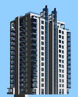 City office building architectural design 072
