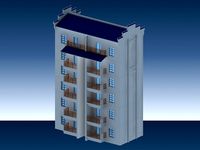 City office building architectural design 081