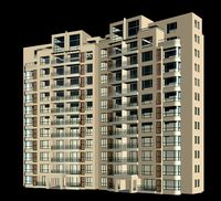 City office building architectural design 085