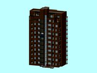 City office building architectural design 097