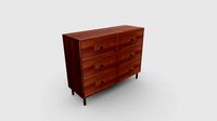 Sina 1200 3 tier wide chest of drawers