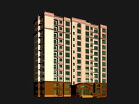 City office building architectural design 196