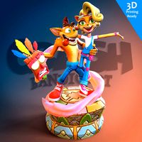 Crash Bandicoot 3D printing ready fanart