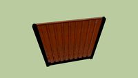Hout-betonschutting