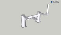 Samu bath shower mixer with hose, handset bracket 69313