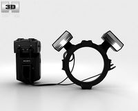 Sony HVL-MT24AM Macro Twin Flash Kit 3D Model