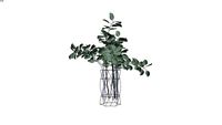DECOR - Vaso com folhagem Eucalipto