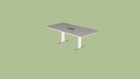 Mesa de reunião 200x100cm
