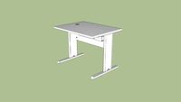 Mesa retangular 100x75cm