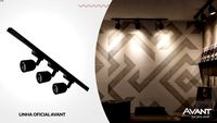 ILUM - Trilho eletrificado com spots preto