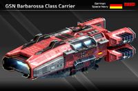 Spaceship GSN Barbarossa Class Carrier