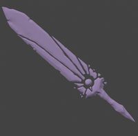 Fantasy sword sculpt