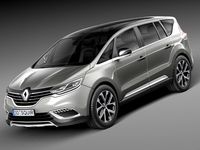 Renault Espace 2015 3D Model
