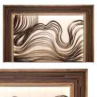 Wall decorative panel waves (336792)