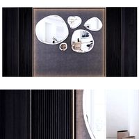Wall decorative panel with mirrors (336749)