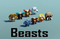 3D-Voxel Animated models - Beasts