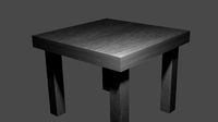 Black table