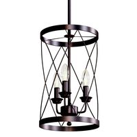 LNC Rustic 3-light Iron Mini Chandelier (337153)