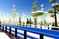 Stylized Snow Forest