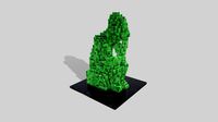 Voxelated Cycladic Thinker