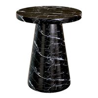 Black Faux Marble Side Table (337444)