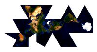 World Map Dymaxion 3D